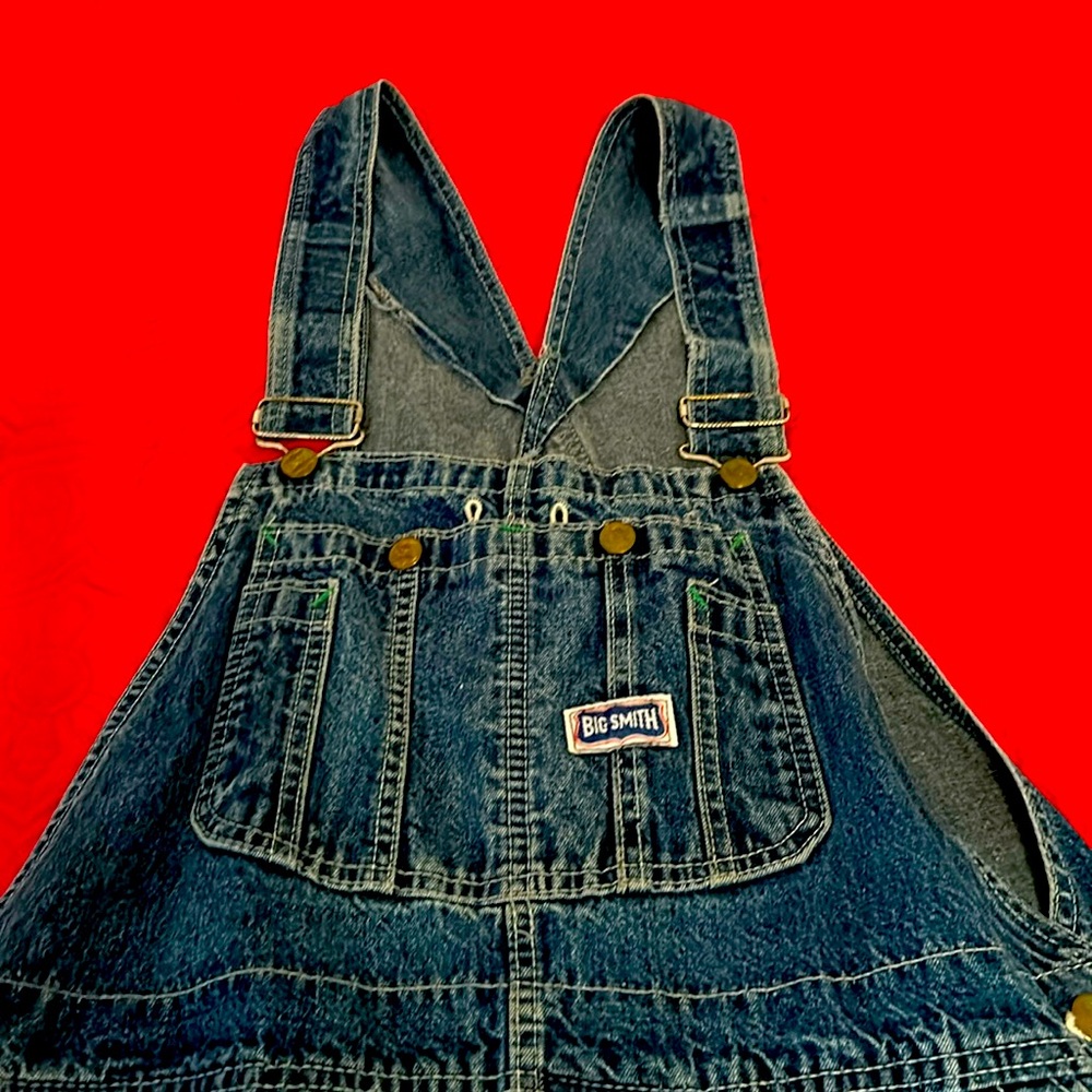 Vintage Big Smith Bib Overall Jeans, Women’s Medium, Men’s Small/Medium